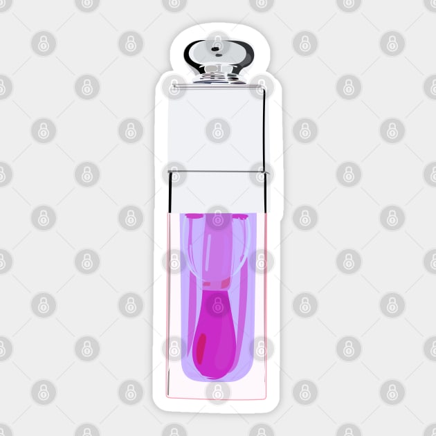 Purple lip oil Sticker by Schioto